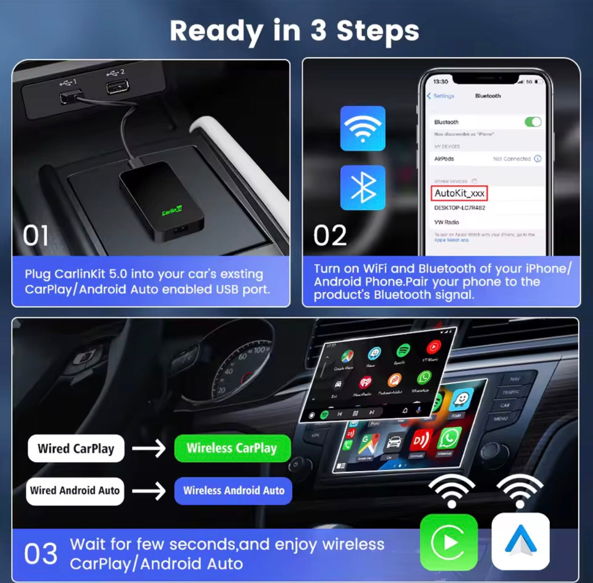 Wireless Carplay/Android Auto