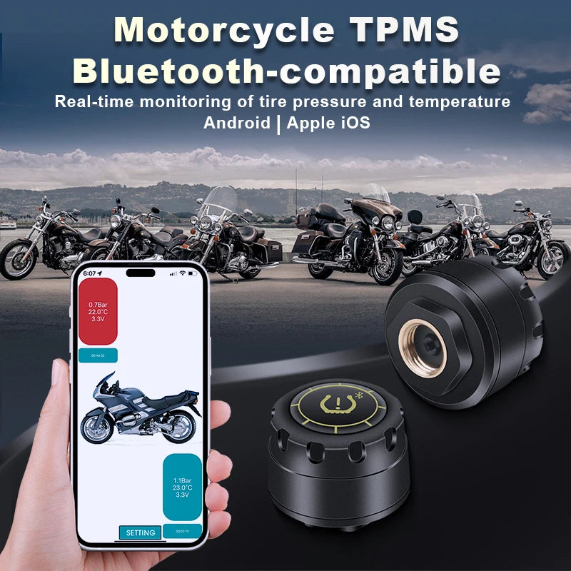TPMS Bluetooth 5.0 — Sistema de Monitorização da Pressão dos Pneus