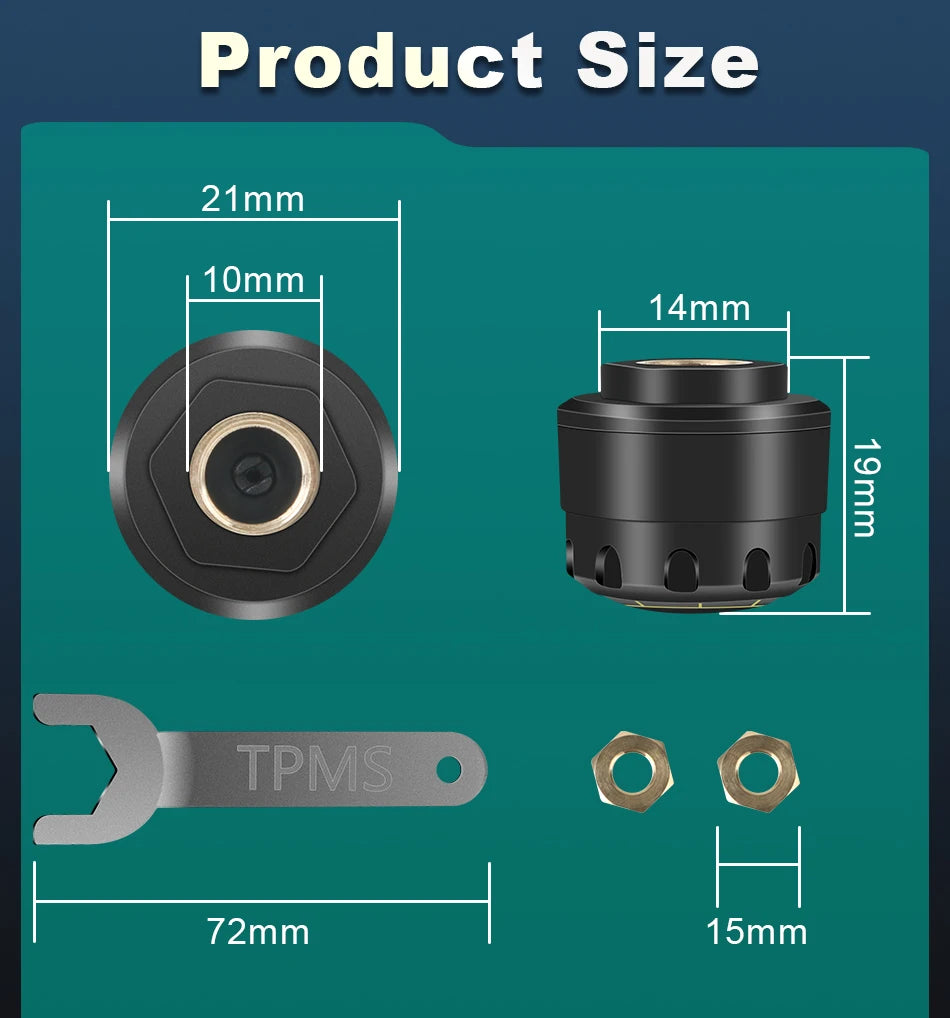 TPMS Bluetooth 5.0 — Sistema de Monitorização da Pressão dos Pneus
